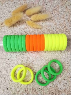 Резинки бесшовные для волос 3см. (ассорти 1)